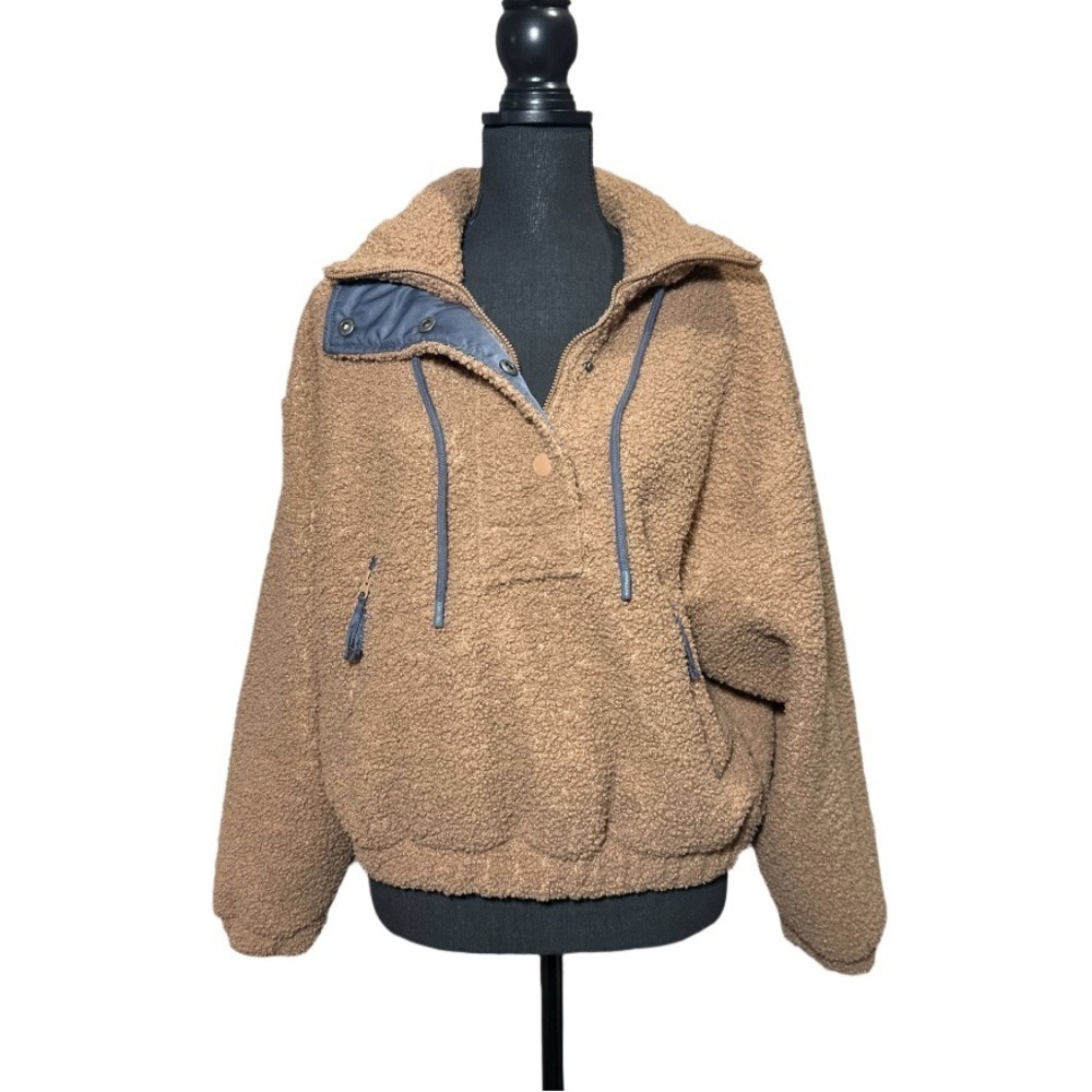 Universal Thread Brown Fleece Pullover Size Small